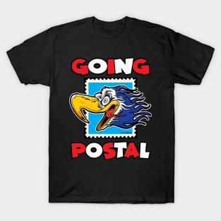 Going Postal Crazy Eagle on a Stamp T-Shirt